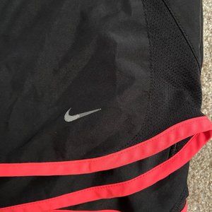 Nike running shorts - black w/ red trim